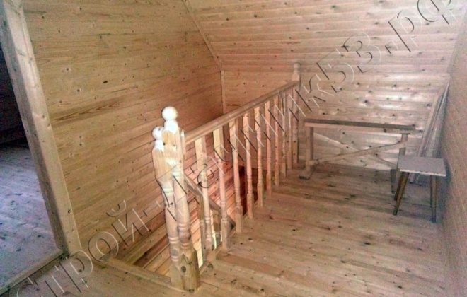 4 Брусовой дом проекту К-34 6×9, 94.5 м², Тульская область, Ясногорский район, к.п (18)